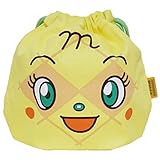 【日本製】アンパンマン フェイス巾着 ANPANMAN メロンパンナちゃん 16×18×6cm