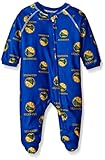 新生児NBA Warriors Sleepwear All Over Print Zip Upカバーオール ブルー