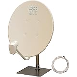 4k8k対応 BSアンテナ ＋ 室内スタンド ＋【同軸ケーブル薄灰 10m 付属】 BS CS 室内 ケーブル 4k8k アンテナ