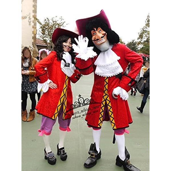 Amazon Co Jp コスプレ衣装 ディズニー ピーター パン フック船長ト風 オーダーサイズ可能 クリスマス ハロウィン イベント仮装 コスチューム ホビー