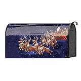 Starry Night Soaringサンタとソリ18 x 22クリスマス標準サイズメールボックスカバー