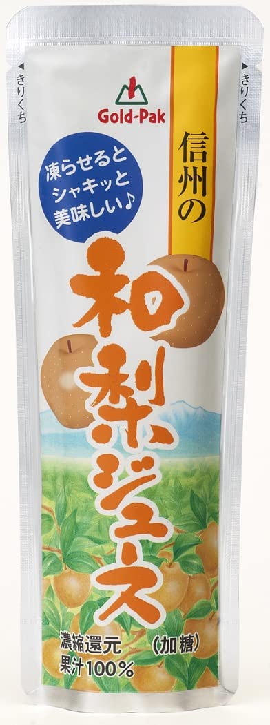 【49%OFF】【1,380円】 ゴールドパック 信州の和梨ジュース 80g×20本 【送料無料】