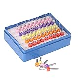 KKmoon 50個 PCBドリル 0.5+0.6+0.7+0.8+0.9mm タングステンカーバイドマイクロ ドリルビットセット彫刻ツール PCB回路基板用