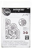 Sizzix 3-D Texture Fades Embossing Folder Doily by Tim Holtz, 665735, Multicolor