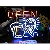 ネオンサイン オープン ビアー OPEN BEER ビール ネオン管 ネオンライト 店舗照明 ガレージ アメリカン雑貨