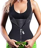 Running and Doing Cardio、調節可能なストラップボディシェイパーウエスト補正下着タンクトップ US サイズ: S カラー: ブラック