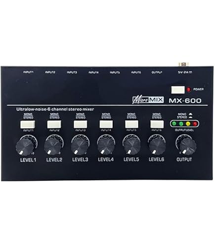 Amazon | Toa M-243 ステレオミキサー 6チャンネルオーディオラック