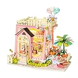 つくるんです® 日本語説明書付 DIY ミニチュアハウス ドールハウス (くまの休日)