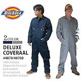 【アウトレット】ディッキーズ 長袖 つなぎ LONG SLEEVE COVERALLS 「48700」 「綿100%」 色:NAVY サイズ:XL