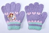 【ソフィア】キッズ　キャラクター手袋　ニット５本指タイプ　パープル