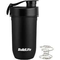Amazon.co.jp: BuildLife プロテインシェイカー ボトル 600ml Tritan製
