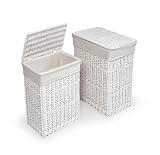ホワイトHamper with Liners ( Set of 2 )
