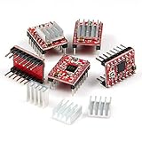 Longruner A4988 Stepstick Stepper Motor Driver Module + Heat Sink for 3d Printer Reprap (Pack of 5 P