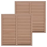 igarden　アイガーデン　アイウッド人工木ラティス　Ｈ90×Ｗ90cm　ルーバータイプ2枚セット　ナチュラル