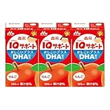 森永IQサポート かしこいプラス (125ml×3本入)×8パック りんご味 1歳頃から