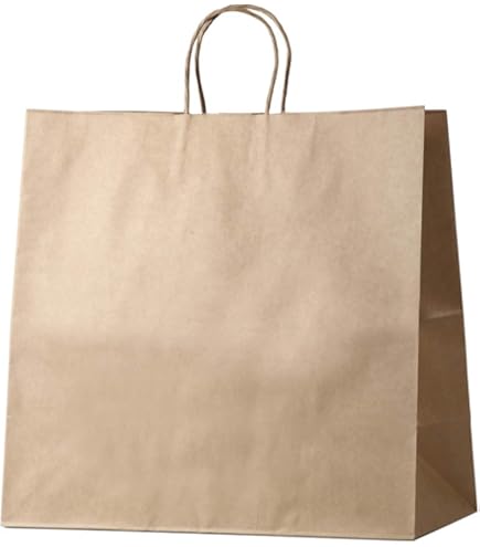 Amazon.co.jp: 井上紙業 紙袋 手提げ 茶 クラフト 無地 日本製 HA-4