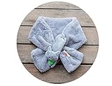 Candykids　可愛くてふわふわ キッズ用 マフラー 全6色 　柔らかいキッズ ふわふわマフラー　純色厚手 秋冬　女の子ネックウォーマー　男女兼用 (グレー2)