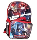 Marvel Captain America Civil War Iron Man Backpack with Detachable Insulated Lunch Box [並行輸入品]