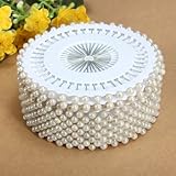 35Mm 480Pcs White Round Head Pearl Decorating Sewing Pin (Usa)