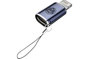 Type C to ライトニング 変換アダプタ 27W PD急速充電 PDチップ搭載 高速データ転送 USB-C i-Phone 変換コネクタ アルミ合金外装 ストラップ穴付き タイプCからiOS変換コネクタ iOS USB Cアダプタ i-Phon