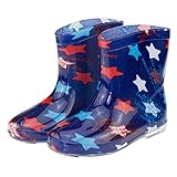 子供用　ながぐつ　レインブーツ　長靴　男の子　女の子　ベビー　キッズ 雨　傘 (17cm, スター)