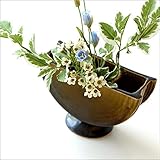 花瓶 一輪挿し おしゃれ 花器 和風 瀬戸焼 和陶器ベース 三 [mkn8217]