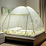 royal-フリーインストールFolding Mosquito Netジッパー( 1.8 M ( 6フィート)ベッド) グリーン