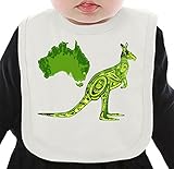 Kangaroo ネクタイを有する有機ビブ Medium