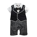 ベビー キッズ 赤ちゃん 子供服 洋装フォーマル 紳士風 男の子 半袖 カバーオール ロンパース 春夏 結婚式 お宮参り 七五三 節句 入園式 入学式 出産祝い ギフトxw010a