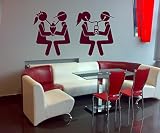 カフェバーYoung People Ice Cream子供部屋子供スタイリッシュな壁アートステッカーデカールg8526