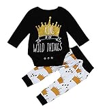 (プタス)Putars ベビー服 子供服 上下セット ロンパース 男の子 長袖 KING OF WILD THINGS 可愛い 秋 冬 新生児 歩行服 出産お祝い 記念日 プレゼント 0-18ヶ月