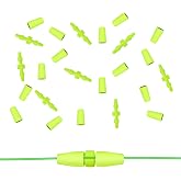 SANLIKE ふかせウキゴム からまん棒 フカセ釣り ライン安定 小型 軽量 徳用セット 8組/10組/24組 ミックスカラー | ライン抵抗を抑える極小設計で自然な仕掛け操作, 滑りにくい表面加工でラインをしっかり保持, 回転ロック構造で仕掛けの