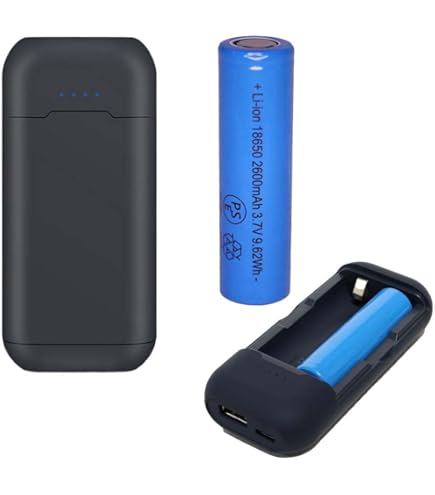 Amazon | 7.4V 2600mAh 2 セル リチウム イオン 18650 19.24Wh
