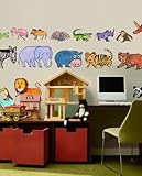 Oopsy Daisy Peel and Place How Do You Zoo by Emily Green, 54 by 30-Inch by Oopsy Daisy