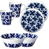 Rorstrand(ロールストランド) Mon Amie(モナミ) 食器セット マグカップ340ml×2個 ボウル600ml×2個 プレート18cm×2枚 monamie-set