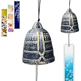 TattiOut 風鈴 鉄器 多種類から選べる 防水短冊3枚吊糸1本つき 鋳鉄 金属 涼しい 癒し 手作り おしゃれ 夏の風物詩 ウィンドチャイム 鉄 いい音 伝統工芸 かわいい ギフト 贈り物 TO24CA013 釣鐘 ゴールド （大）