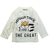 《春秋対応》 ALMOND BAR(アーモンドバー) 天竺アポロタイガー長袖Tシャツ 100cm/Iv NO.AH-73305