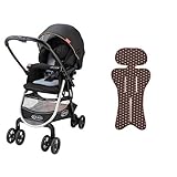 【セット買い】 アップリカ ベビーカー シティエース ラップドット + さらっとマット ビタードットBR 純正リバーシブルタイプ