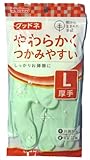 ダンロップ 天然ゴム手袋 グッドネ厚手 L グリーン