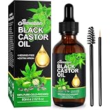 ひまし油 60ml キャスターオイル Castor Oil for Hair Growth 100％純粋ベースオイル ヘキサンフリいヒマシ油 - 髪つまつ毛と眉の保湿オイル
