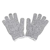 Tivollyff 手袋 作業用 手袋1ペアアンチカット耐摩耗作業用安全手袋耐摩耗レベル5キッチン用カット耐性通気性手袋