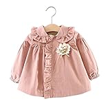 Pojour ベビー服 子供服 女の子 秋冬 防寒 おしゃれコート かわいいハートジャケット 厚手 長袖 暖かい ベビールームウェア 普段着 カジュアル 旅行 記念日 プレゼント ピンク