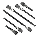 SODIAL パワードリルビットツールセット　 1/4インチ　六角シャンククイックチェンジとリリース　チャックドリルスクリュードライバビットスプリングホルダー　拡張セット　クルー、ドリル、ドライバ、ビ