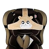 HAOUN　チャイルドシート　ヘッドバンド　ヘッドサポート　子供用カーシート　漫画パターン　安全シート　頭を首をサポート　ぐっすり眠れる　調節可能　固定　睡眠用　長旅行　ベビー　カーキ