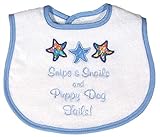 Raindrops Snips and Snails Appliqued Bib, Blue by Raindrops [並行輸入品]
