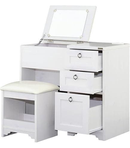 Amazon｜SESAME ドレッサー 完成品 デスク おしゃれ 北欧 収納