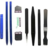 Professional Opening Pry Tool Repair Kit with Non-Abrasive Nylon Spudgers and Anti-Static Tweezers 8