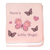 CafePress – Nana 's Angel – スーパーソフトベビー毛布、新生児おくるみ ピンク 05958844126832E