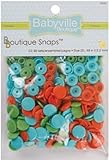Dritz 350S-36 Babyvilleブティックスナップ60-PKG-遊び心Pond-グリーン、ブルー＆オレンジ