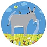 Ferme AF920D Small Dinner Plate with Donkey Motif by Ferme